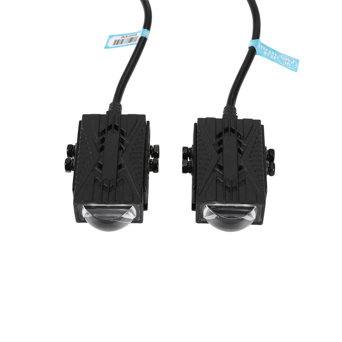 🆕0.66'' Dual-Color Bi-LED Grille Projector Lights – 6000K White / 3000K Amber Hi-Lo Beam for SUV Truck ATV UTV