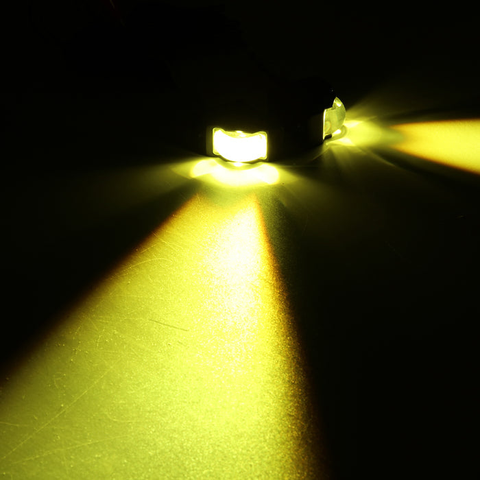 🆕0.8'' 3000K Yellow Bi-LED Projector | 45° Turning-Assist Grille Light for  SUV Truck ATV UTV