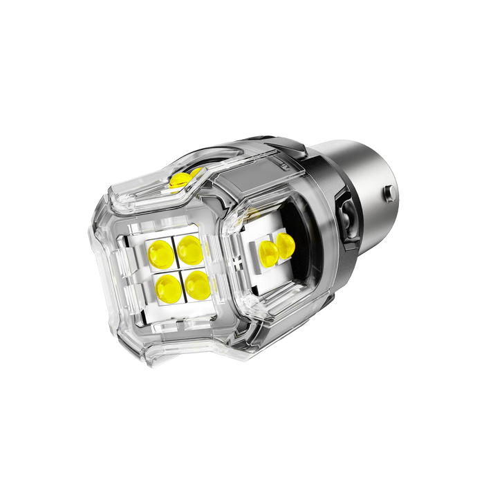 🆕1156 P21W BA15S LED Backup Reverse/Turn Signal/Brake Tail Light Bulbs 500% High Brightness CAN-Bus Error Free 6500K White B52 Series | 2 Bulbs