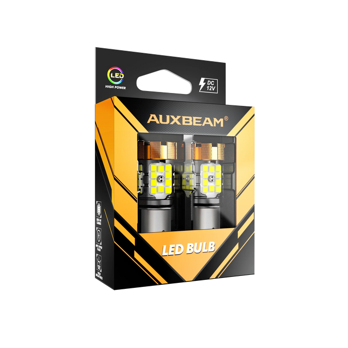 🆕1157 BAY15D LED Backup Reverse/Turn Signal/Brake Tail Light Bulbs 50W 4000LM CAN-Bus Error Free 6500K White B21-PRO Series | 2 Bulbs