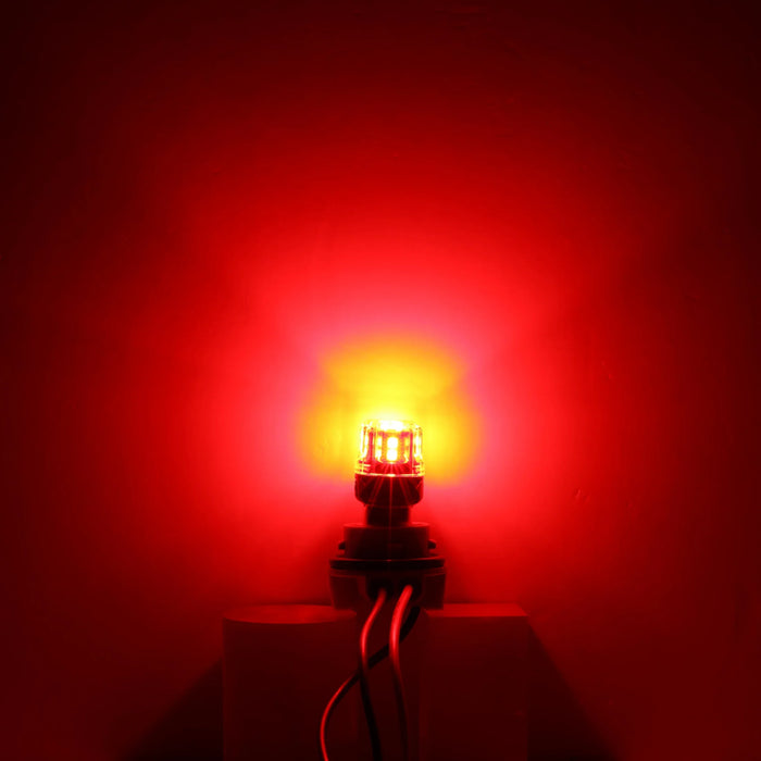 🆕1157 BAY15D LED Brake/Tail Light Bulbs 11W 500% High Brightness CAN-Bus Error Free Red B52 Series | 2 Bulbs