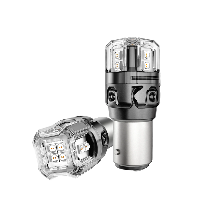 🆕1157 BAY15D LED Brake/Tail Light Bulbs 11W 500% High Brightness CAN-Bus Error Free Red B52 Series | 2 Bulbs