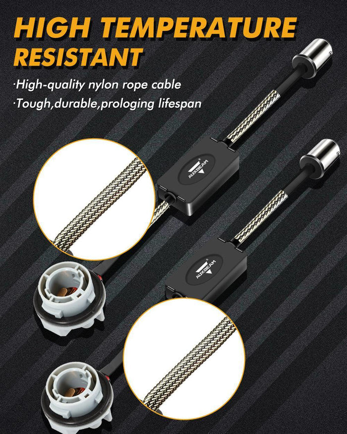 🆕1157 C8-Model Decoder Anti-Flicker CANBUS Resistors Decoder Avoid Fast Hyper Flash Turn Signal Blink Light Dashboard Error Code 2pcs/set