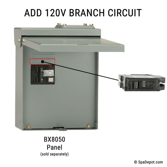 15A Circuit Breaker - Single Pole 120V