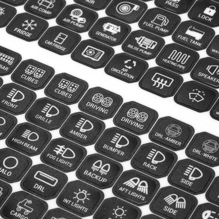 160 Universal Stickers for KS-80 Knob Switch Panel