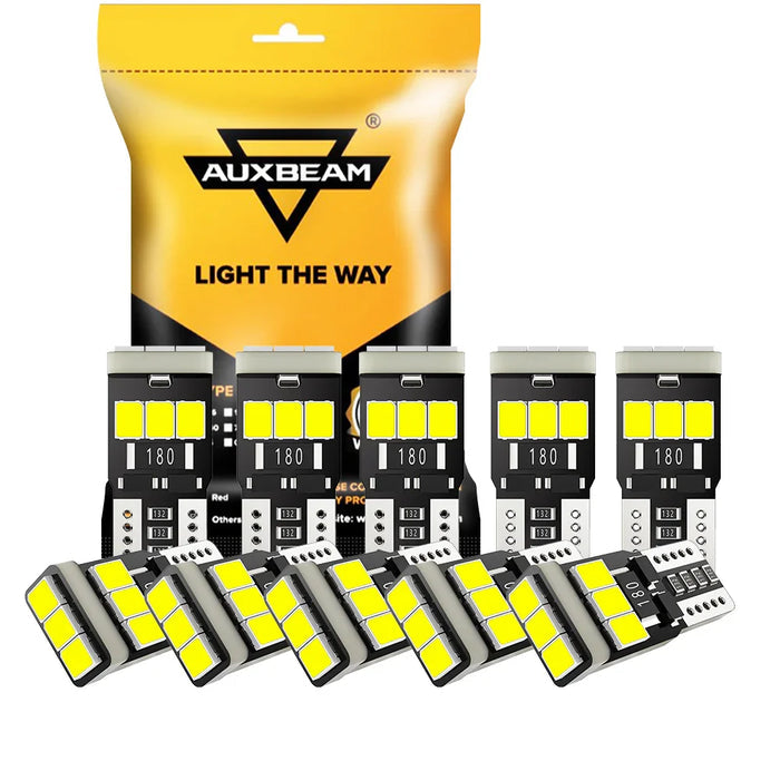 🆕168 2825 W5W T10 LED License Plate/Side Marker/Interior Light Bulb 5W 300% Brighter CANBUS Error Free White