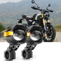 2023 Triumph Scrambler 400x Motorcycle LED Spotlight Light 3+5 Light Modes MT8 Series