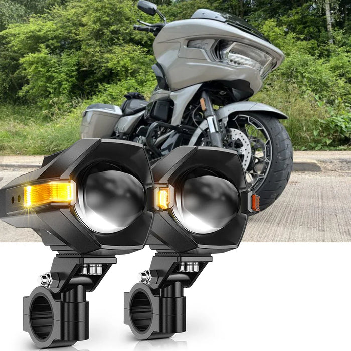 2024 Harley-Davidson Road Glide Motorcycle LED Spotlight Light 3+5 Light Modes MT8 Series