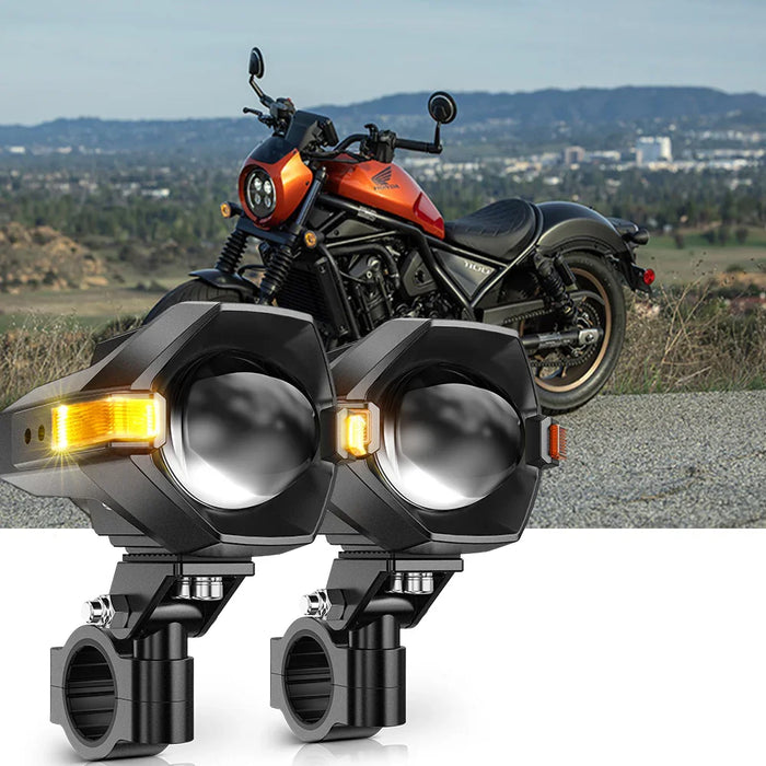 2024 Honda Rebel 1100 ABS Motorcycle LED Spotlight Light 3+5 Light Modes MT8 Series