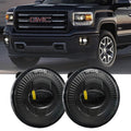 (2pcs/set) 24W Round Black LED Fog Lights 5202 for GMC Sierra 1500/2500/3500 2014-2018