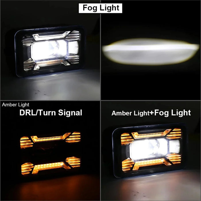 (2pcs/set) 60W LED Fog Lights with DRL/ Turn Signal for Ford F150 2015 2016 2017 2018 2019 2020