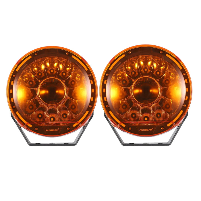 🔥 7 Inch Driving Lights+Dark Amber Covers