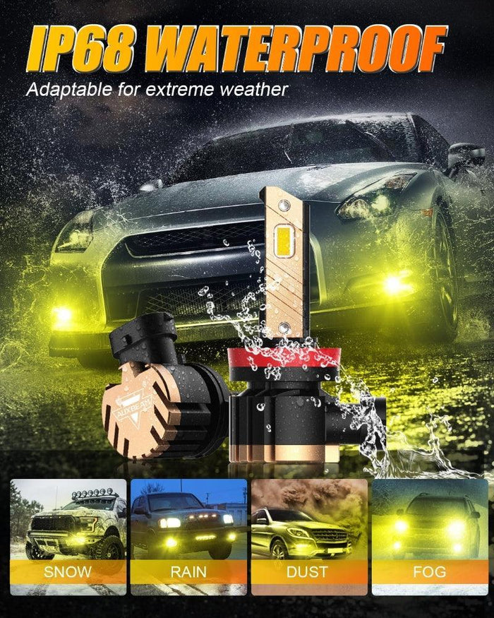 (2pcs/set) H11/H8/H9 8000LM Cool White/Yellow Z3 LED Fog Light/DRL BULBS 44W