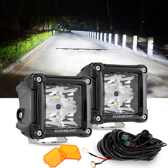 Spot Beam / Black / +2Pcs Dark Amber Covers[$9.99]