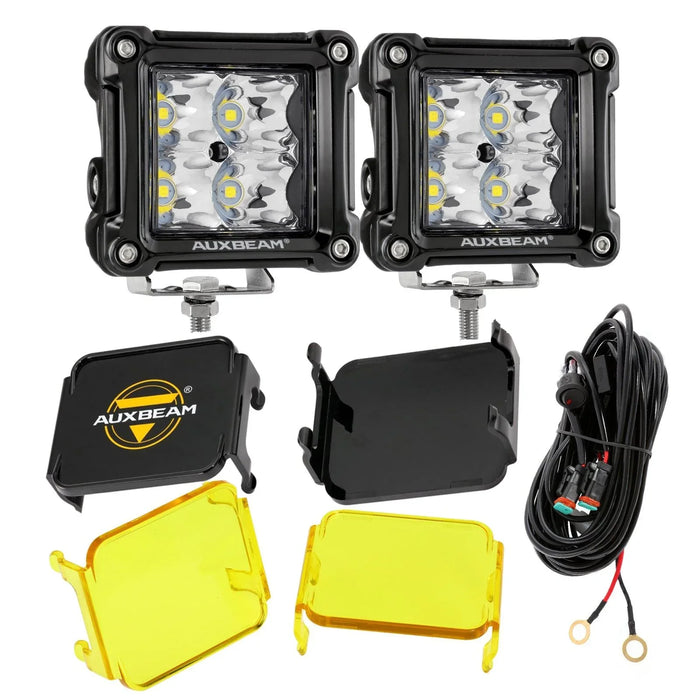 Spot Beam / Black / +2Pcs Amber Covers+2Pcs Black Covers[$17.99]