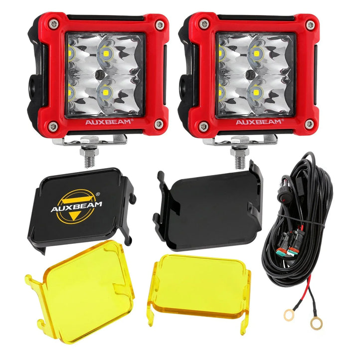 Spot Beam / Red / +2Pcs Amber Covers+2Pcs Black Covers[$17.99]