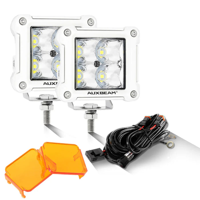 Spot Beam / White / +2Pcs Dark Amber Covers[$9.99]