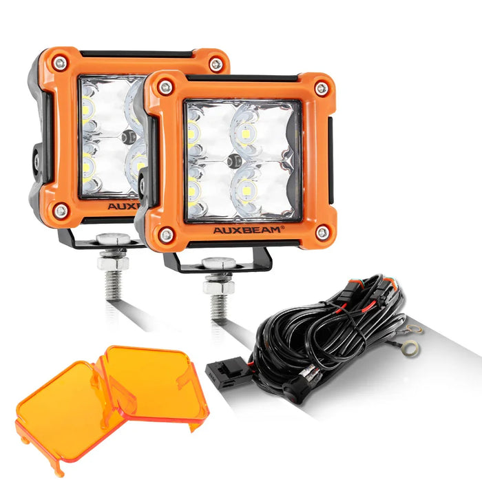 Spot Beam / Orange / +2Pcs Dark Amber Covers[$9.99]