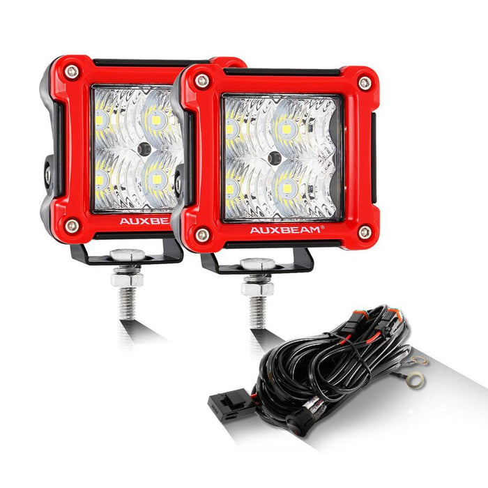 Flood Beam / Red / Without Covers