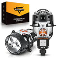 🆕3 Inch 148W Dual Fan Cooling Bi-LED Projector Headlight 6500K Triple Beam Laser Assist C6 Series Non-destructive & Retrofit Compatible Upgrade Kit