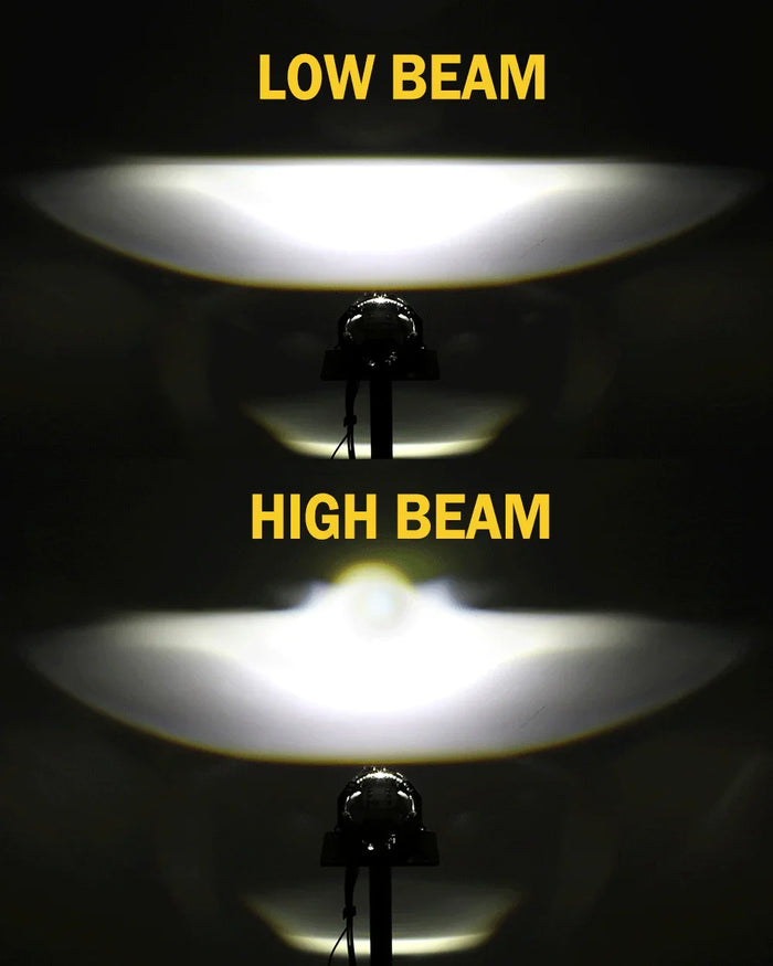 3 Inch 158W Ultra-Brightness & Wider Light Pattern Triple Direct Bi-LED Projector Lens Headlight K9 Series- Retrofit Cutting Installation for Car | 2PCS/Set