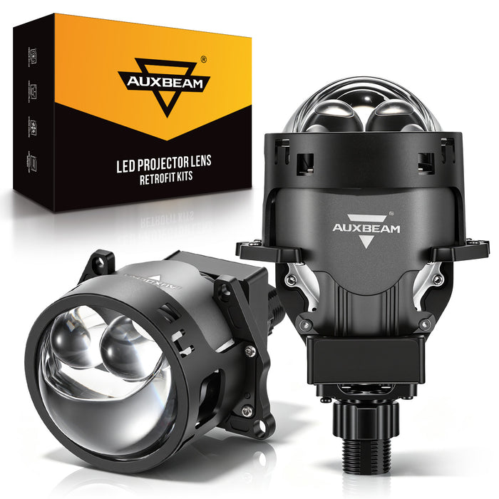 3 Inch 160W 6000K Bi-LED Projector Headlight Dual Laser Beam S8 Series Non-Destructive & Retrofit Compatible Upgrade Kit