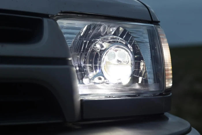 3 Inch 160W 6000K Bi-LED Projector Headlight Dual Laser Beam S8 Series Non-Destructive & Retrofit Compatible Upgrade Kit
