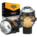 3 Inch 170W 6000K Hyperboloid Bi-LED Projector Lens Headlight with Round Spot Auxiliary High Beam K9 Series, Retrofit Cutting Installation for Car | 2PCS/Set