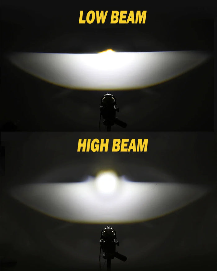 3 Inch 170W 6000K Hyperboloid Bi-LED Projector Lens Headlight with Round Spot Auxiliary High Beam K9 Series, Retrofit Cutting Installation for Car | 2PCS/Set