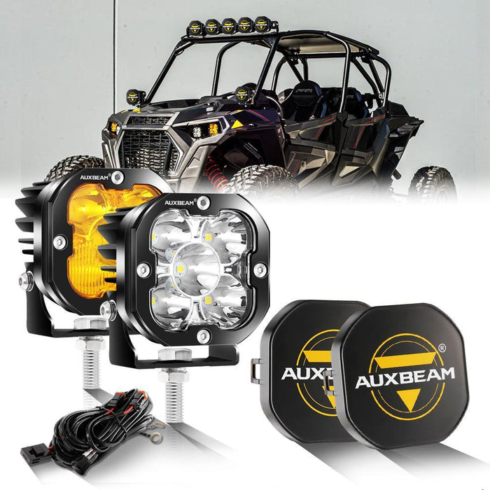 Amber Combo&White Spot / With Black Covers / 2Pcs/Set