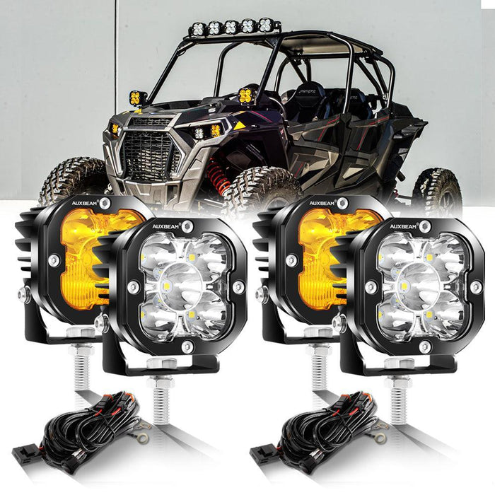 Amber Combo&White Spot / Without Black Covers / 4Pcs/Set