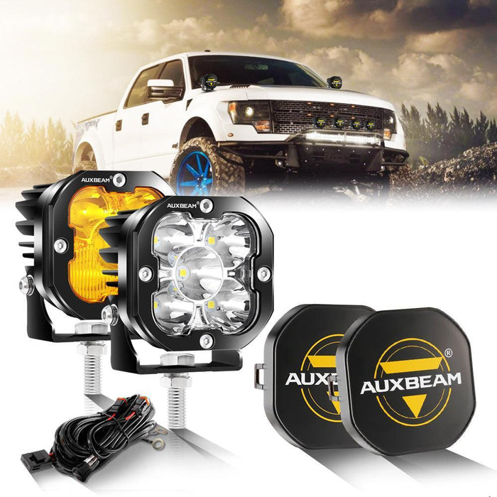 Amber Combo&White Spot / With Black Covers / 2Pcs/Set