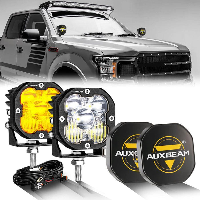 Amber&White Combo / With Black Covers / 2Pcs/Set
