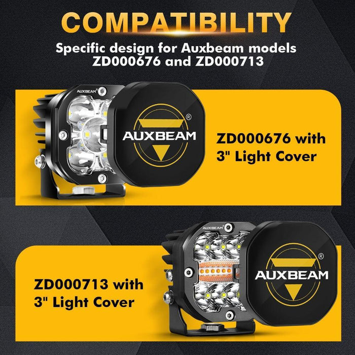3 Inch LED Driving Light Black Cover Light Shield Cover