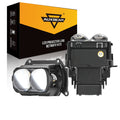 3.5 inch 132W Hyperbolic Rectangular Bi-LED Projector Lens Headlight K9 Series, Retrofit Cutting Installation for Cars | 2pcs/Set