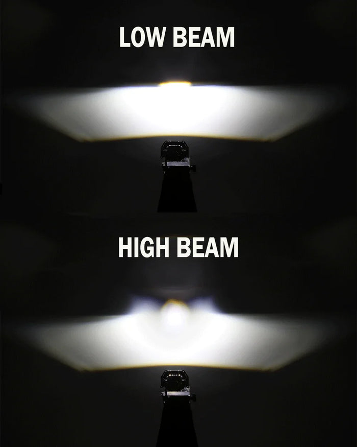 3.5 inch 132W Hyperbolic Rectangular Bi-LED Projector Lens Headlight K9 Series, Retrofit Cutting Installation for Cars | 2pcs/Set