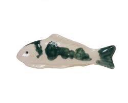 4" Stoneware Floating Fish - Four Colors