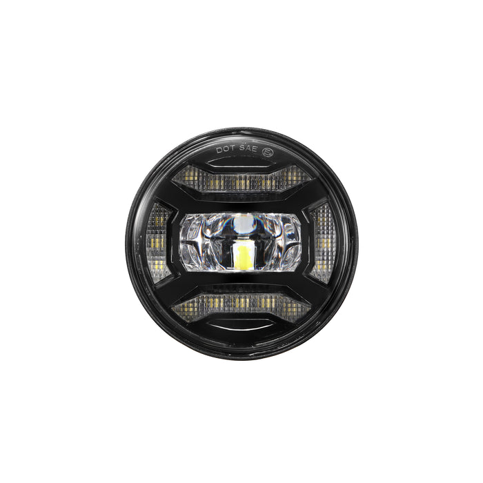 4.5 Inch 60W 2880LM DOT Motorcycle LED Fog Lights Assembly for Harley-Davidson