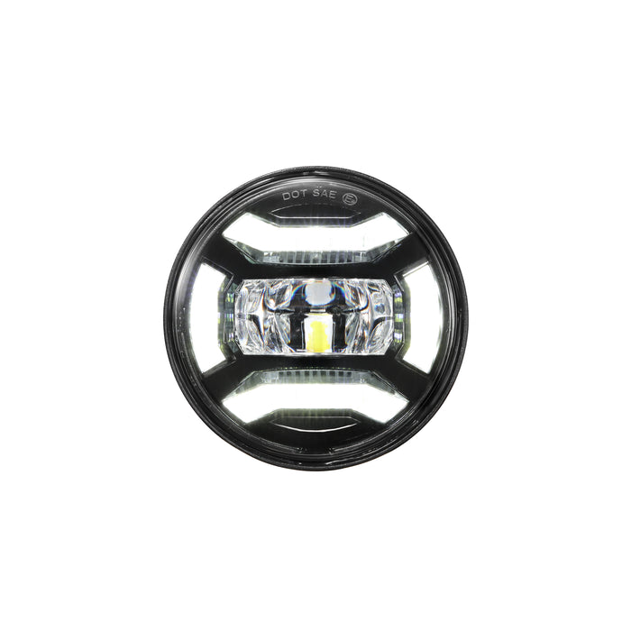 4.5 Inch 60W 2880LM DOT Motorcycle LED Fog Lights Assembly for Harley-Davidson