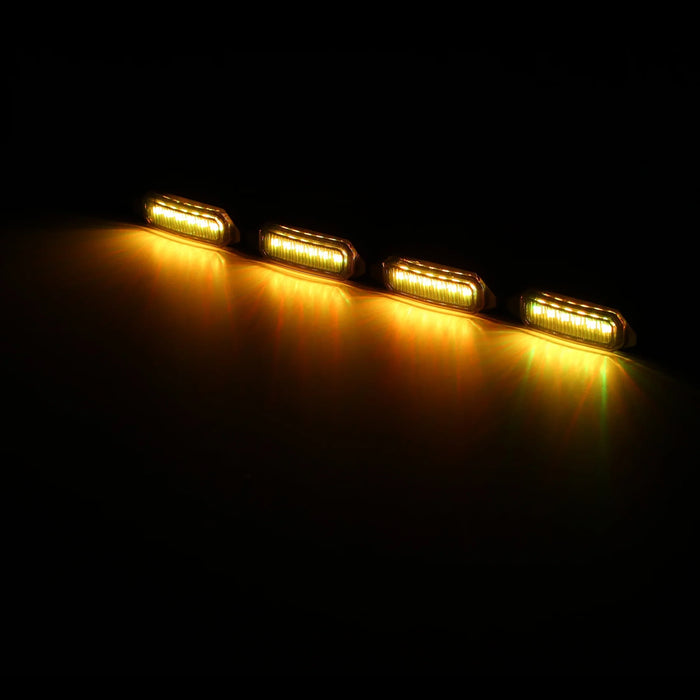 (4pcs/set) RGB Modified LED Front Grille Light with Wiring Harness for Toyota RAV4 2019-2022