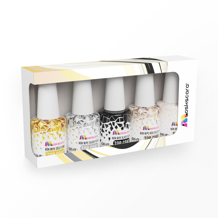 <img scr = “Maskscara Gel-It 5 Pack Special FX Top Coats Kit.jpg” alt = “Special Effects Gel Polish Kit by the brand Maskscara ”>