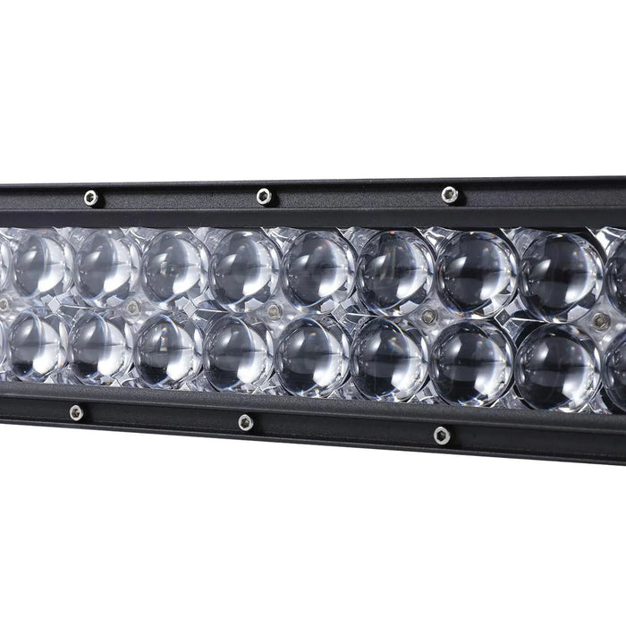52" 5D-Series Straight LED Light Bar&Windshield Mounting Brackets For Jeep Wrangler JK 2007~2017