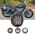 🆕 5.75 Inch 60W DOT Motorcycle LED Headlight Assembly with Amber DRL & Honeycomb Design (Hi/Lo Beam) for 1994-2003 XLH 1200