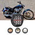 Headlight with Amber DRL- Clear Lens