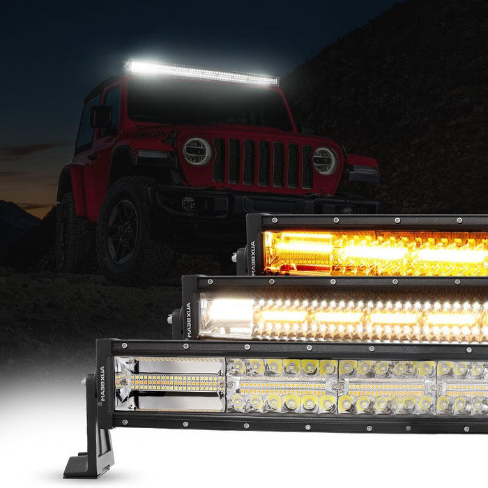 6 Modes Series Amber and White LED Light Bars