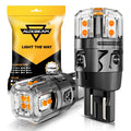 🆕7440 7440A LED Turn Signal Light Rear/Front, Side Marker Light Bulbs 13W 500% High Brightness CAN-Bus Error Free 3000K Amber B52 Series |2 Bulbs