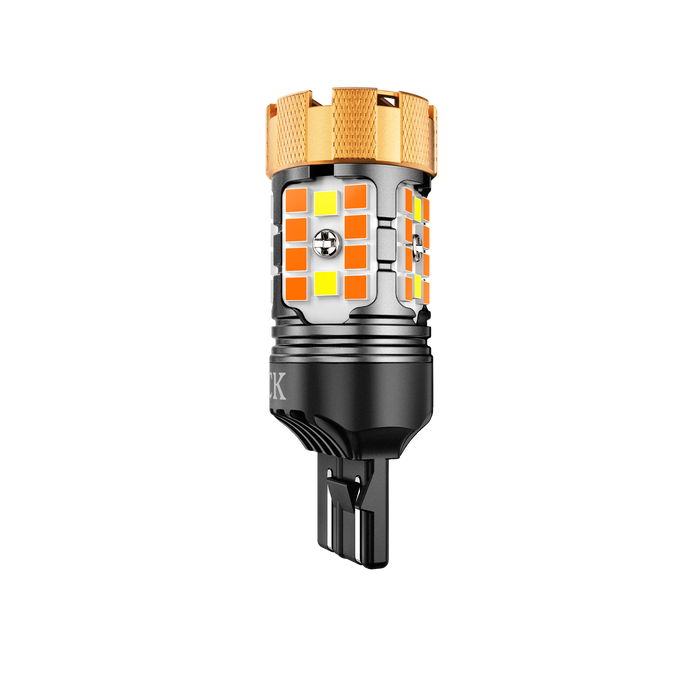 🆕 7443 US-CK LED Front Turn Signal & DRL Light Bulbs 50W 4000LM CAN-Bus Error Free Dual Color Switchback White & Amber B21-PRO Series | 2 Bulbs