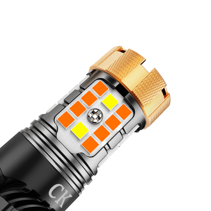🆕 7443 US-CK LED Front Turn Signal & DRL Light Bulbs 50W 4000LM CAN-Bus Error Free Dual Color Switchback White & Amber B21-PRO Series | 2 Bulbs