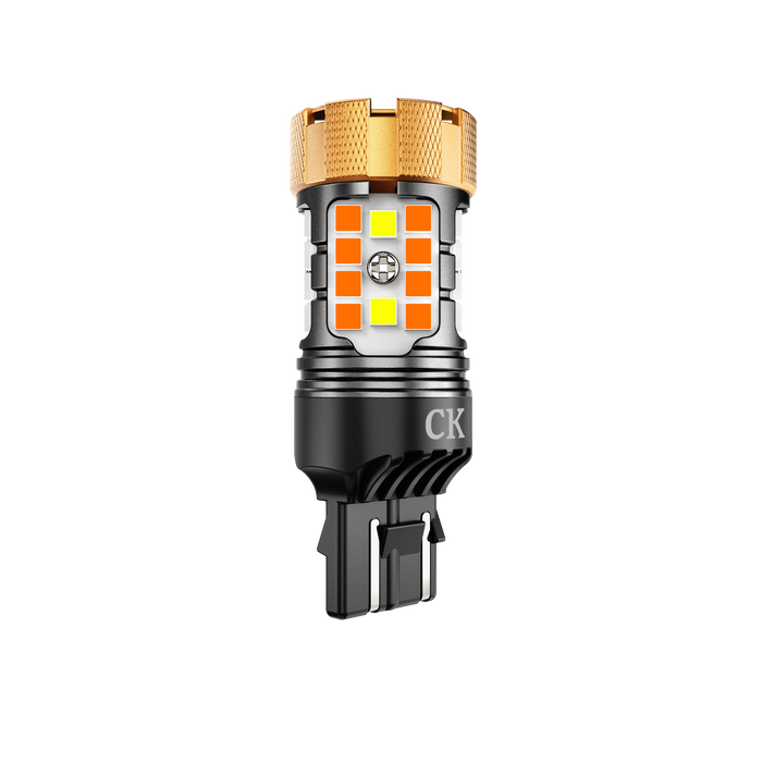 🆕 7443 US-CK LED Front Turn Signal & DRL Light Bulbs 50W 4000LM CAN-Bus Error Free Dual Color Switchback White & Amber B21-PRO Series | 2 Bulbs