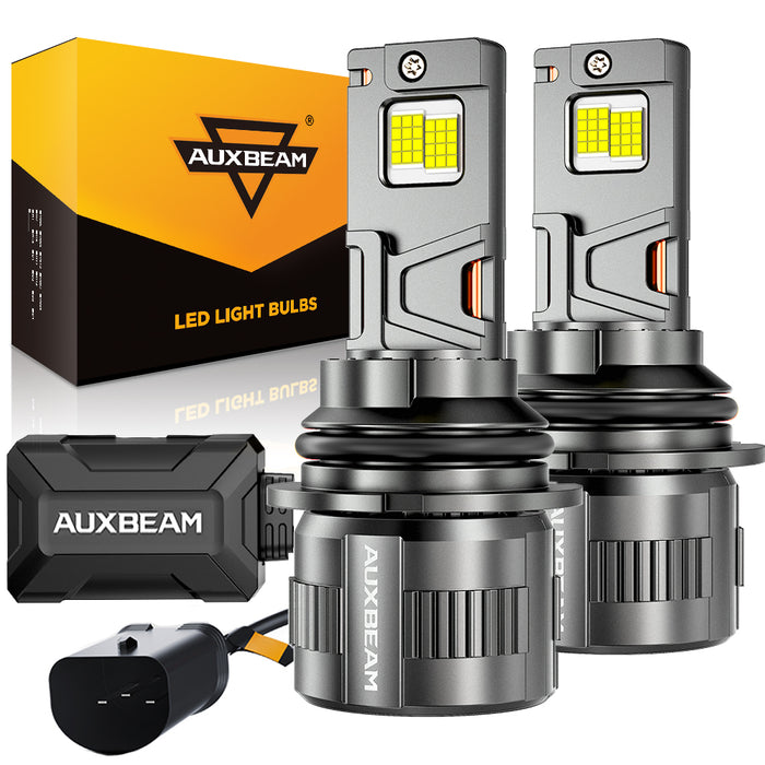 🆕9004/HB1 LED Headlight Bulbs 130W 32000LM F35 Series Dual Compatibility 12V/24V 6500K Cool White | 2 Bulbs